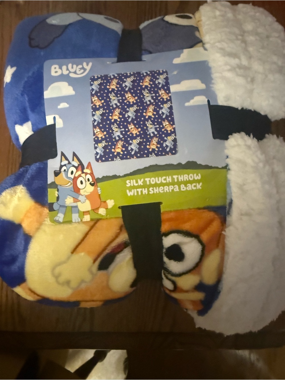 Northwest Bluey Sherpa Throw Blanket - 60x70”